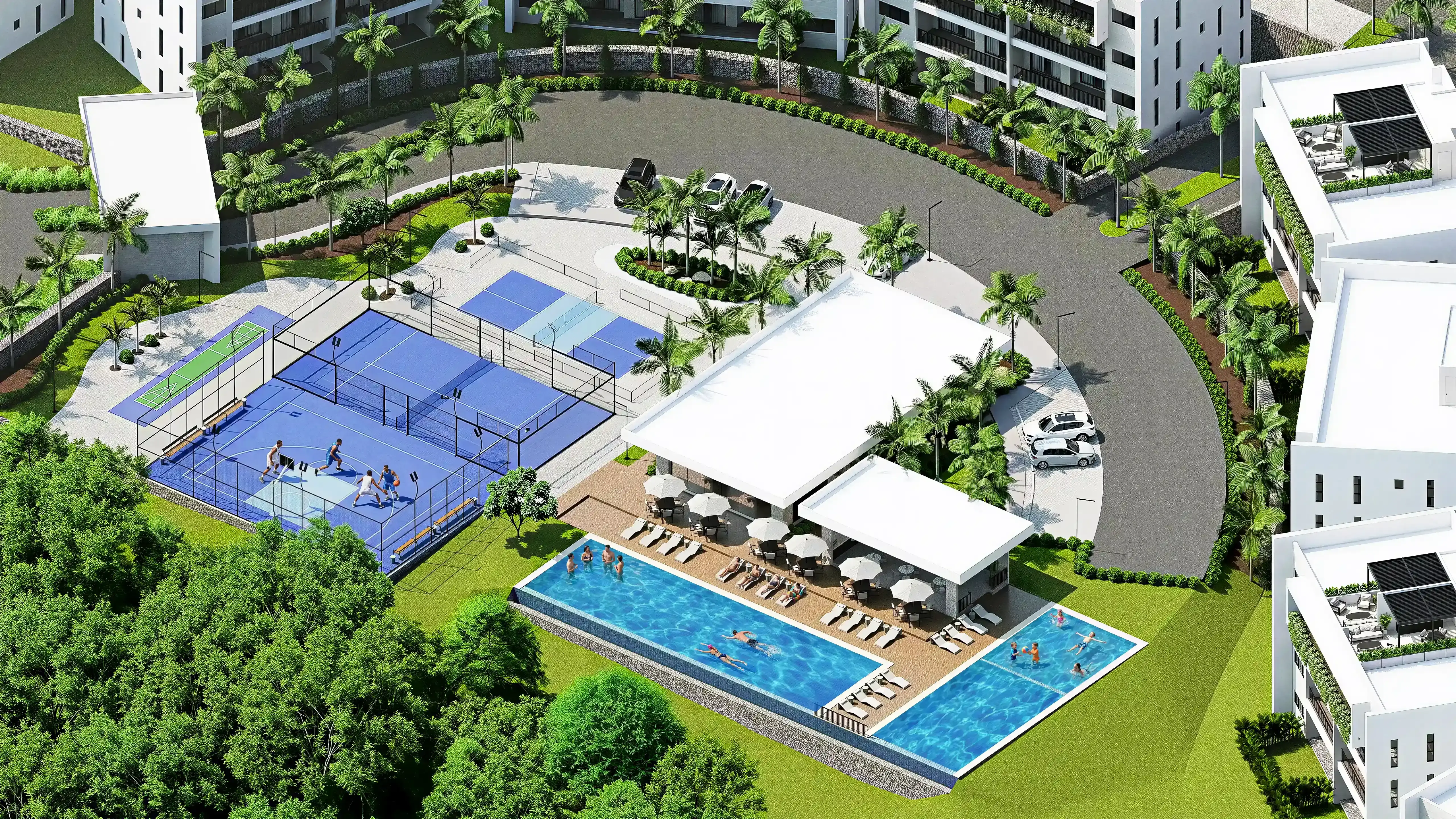 General view of Vista Lomas amenities