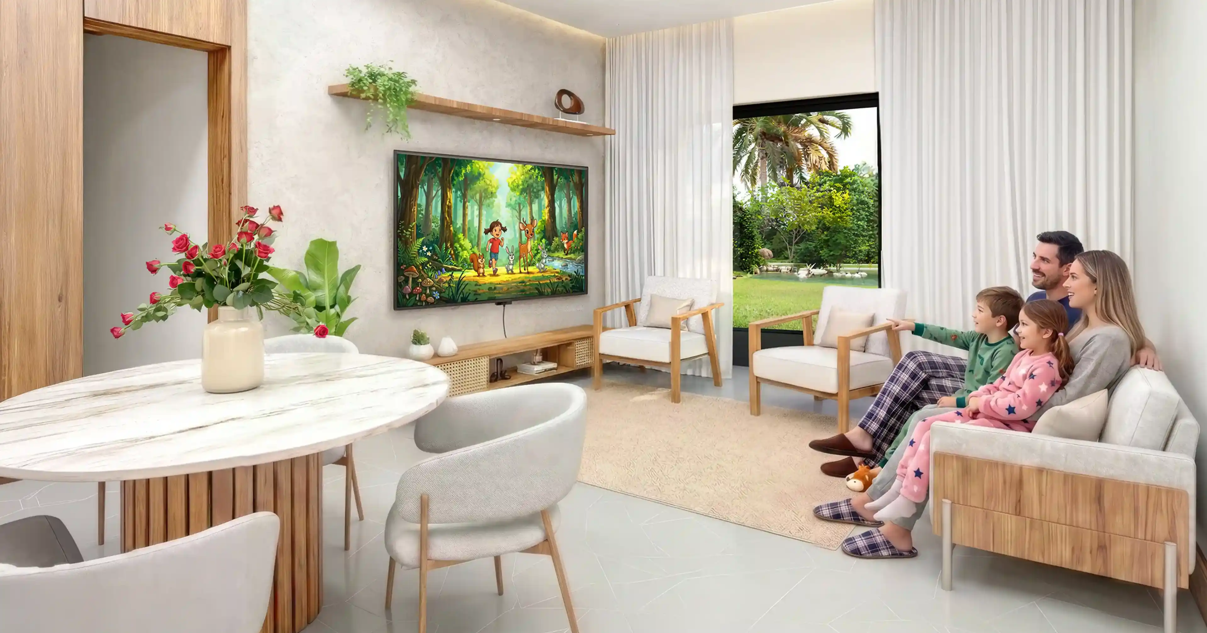 Warm and relaxing living room