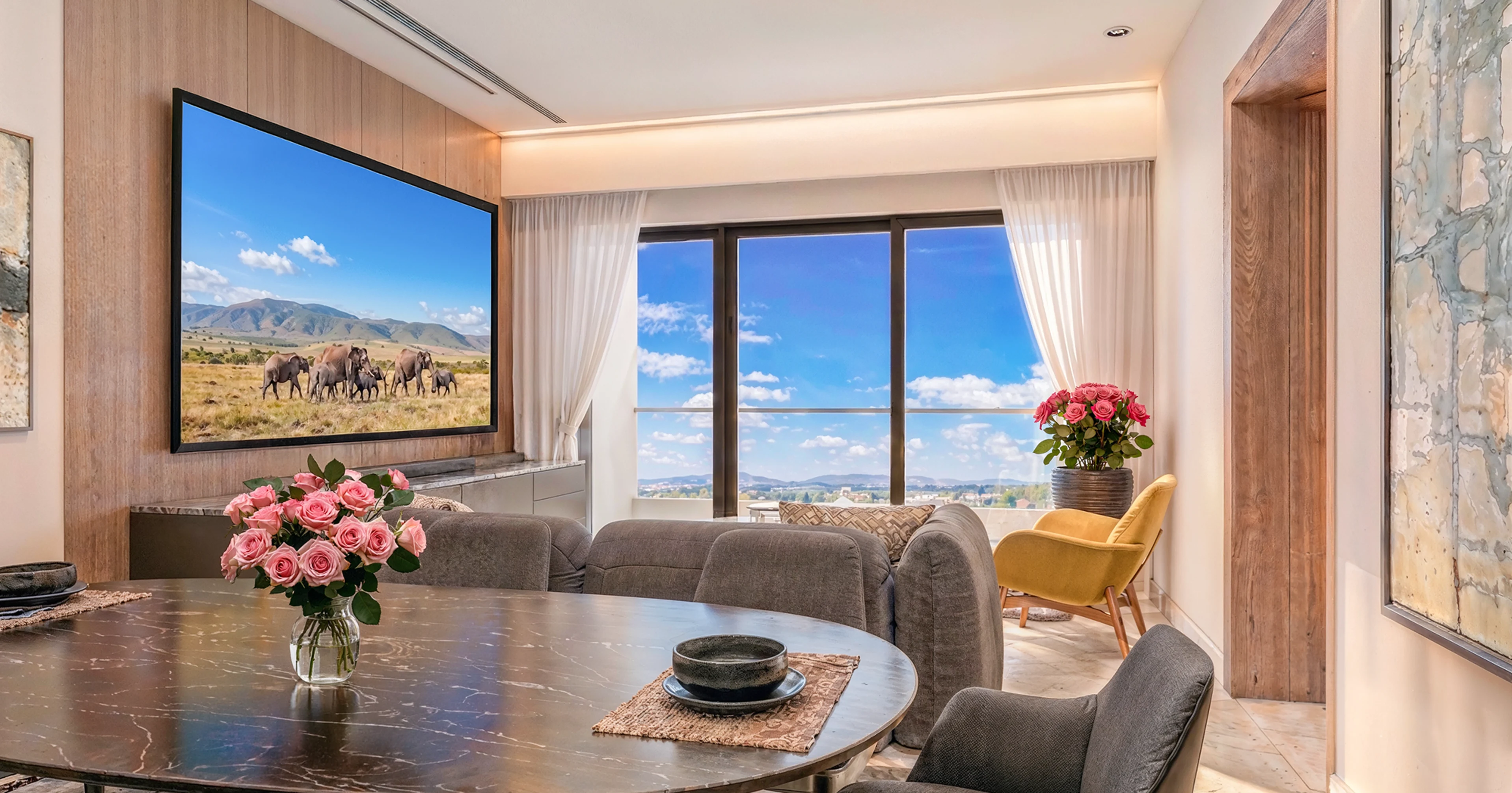 Warm and relaxing living room